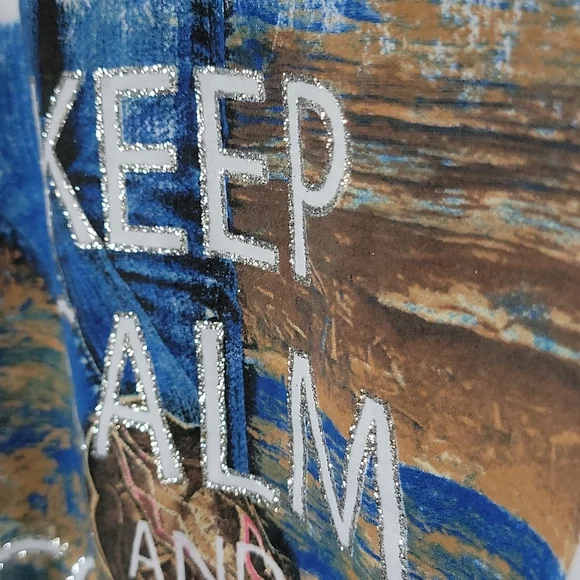 Ransom NWT Country Western Concert Festival Summer short sleeve tee Large - Picture 3 of 5